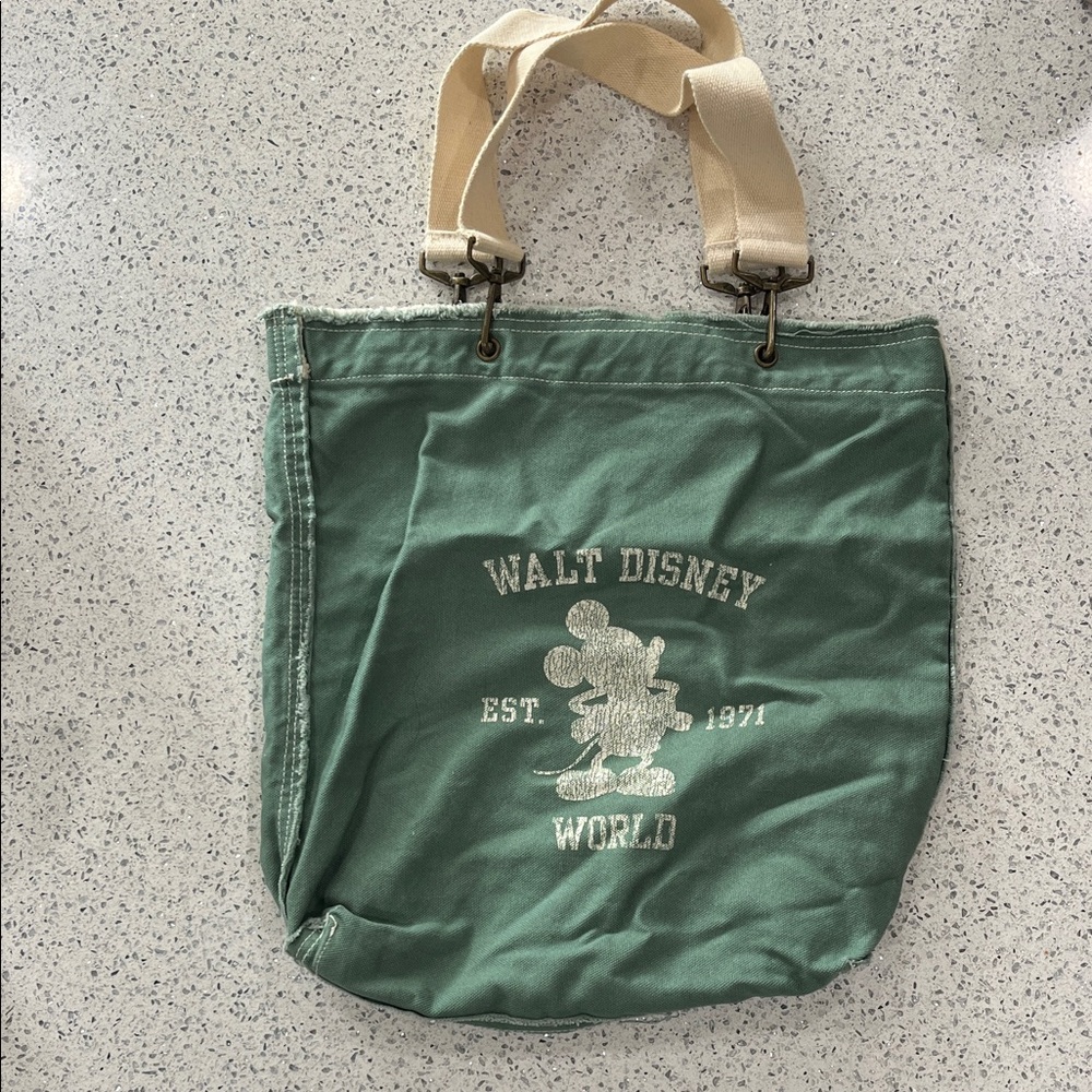 Disney Green and Cream Tote Bag